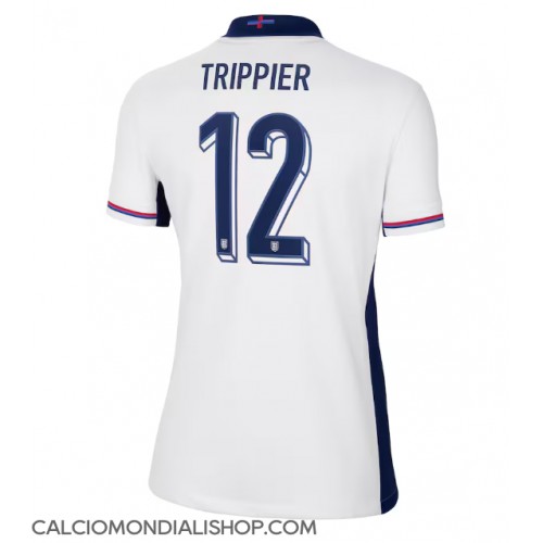 Maglie da calcio Inghilterra Kieran Trippier #12 Prima Maglia Femminile Europei 2024 Manica Corta